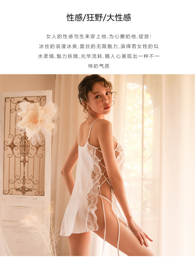 性感情趣內衣睡衣女秋季冰絲綁帶情趣吊帶睡裙蕾絲薄款家居服13.jpg